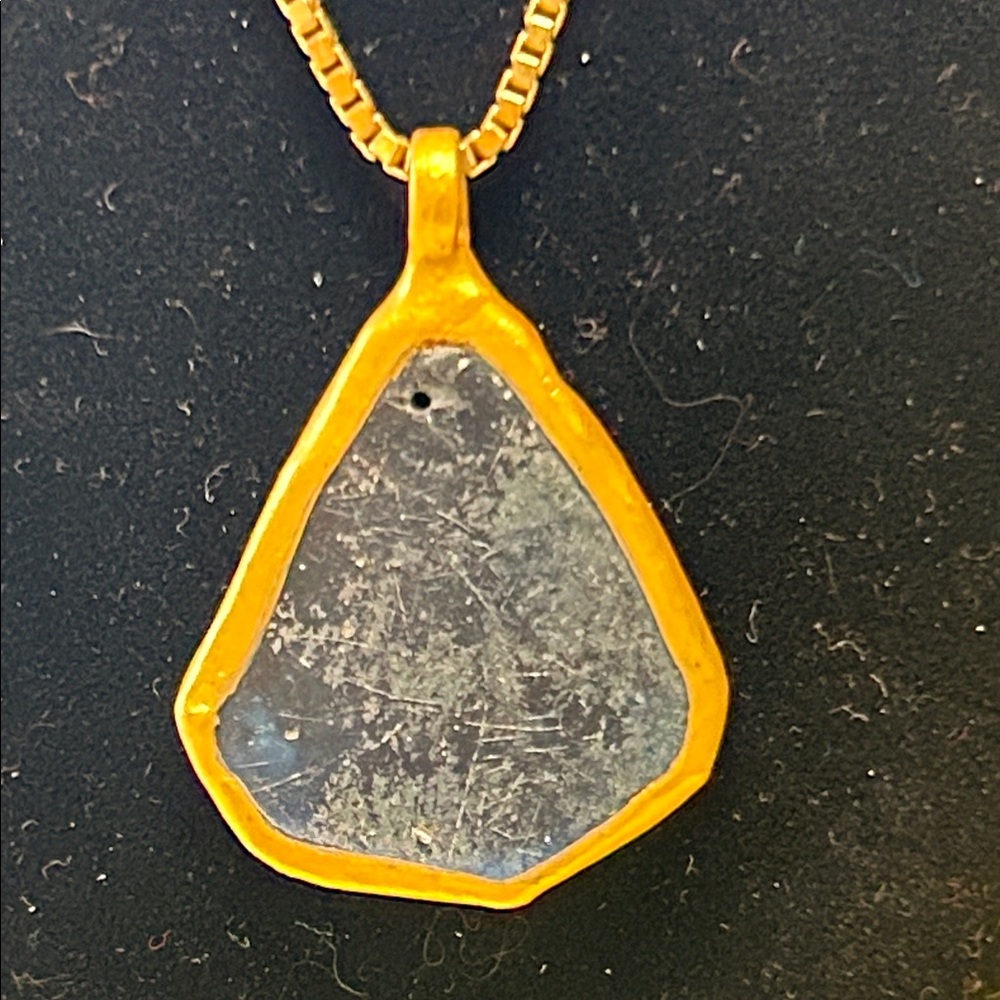 Gold and Silver Pendant Necklace